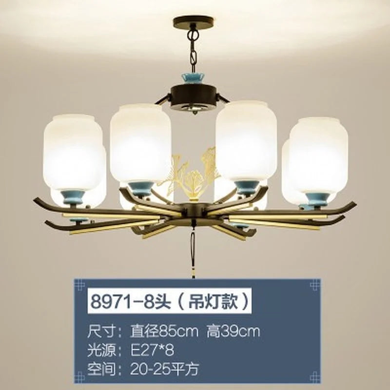 lustre rétro chinois pour un éclairage élégant et chaleureux