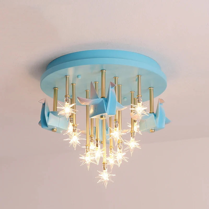 plafonnier moderne licorne étoiles décoration pour enfants intérieur