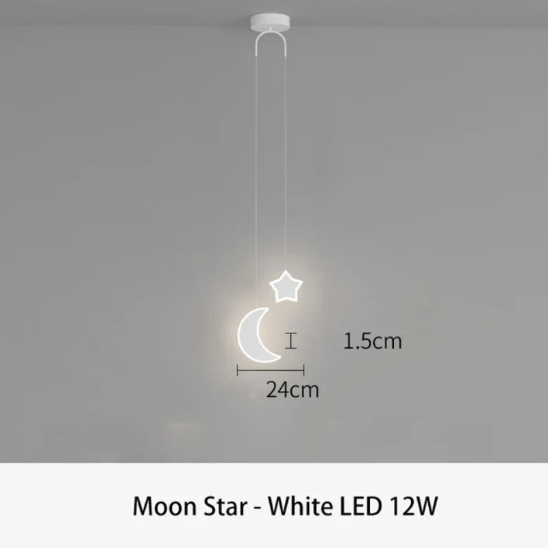 suspension led design dessin animé pour chambre d'enfant