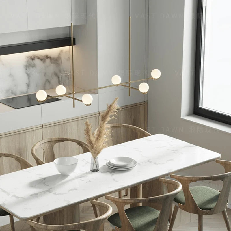 suspension moderne en verre pour décoration intérieure élégante