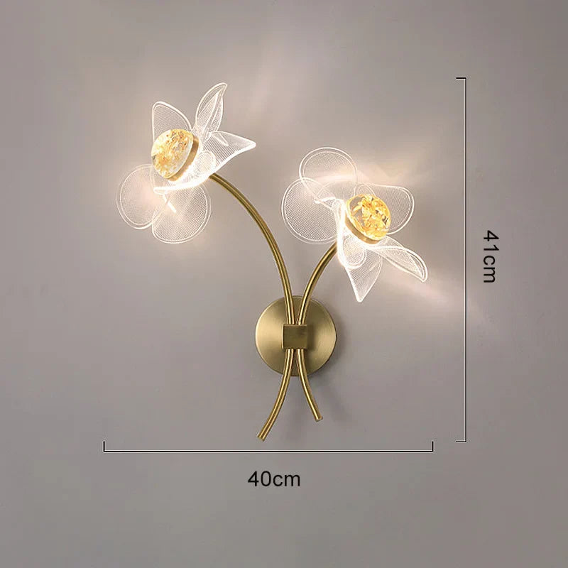 Modern Led personalized decoration lotus leaf garden wall lamp, bedside bedroom, living room, staircase, corridor, kitchen backg