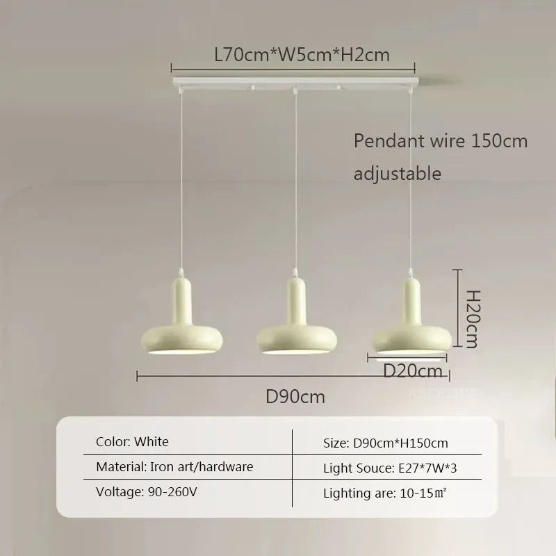 Suspension design colorée Bauhaus