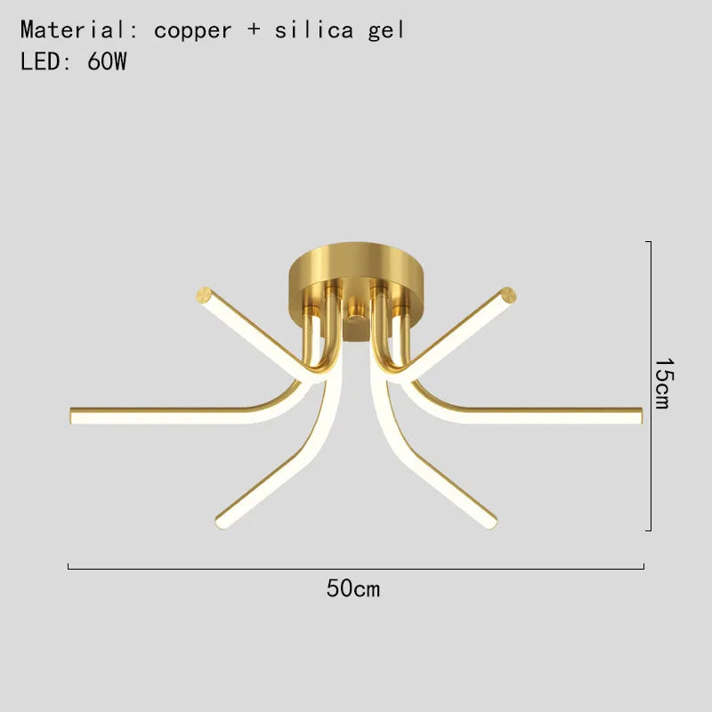 lustre led moderne minimaliste pour éclairage intérieur varié