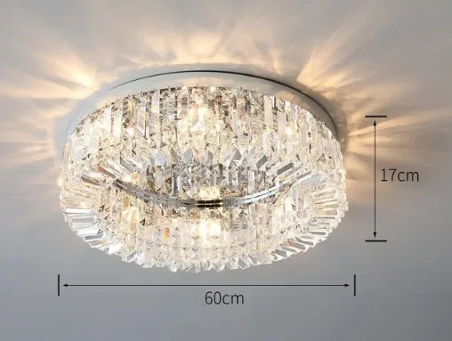 lustre en cristal moderne doré argenté à led pour décoration intérieure