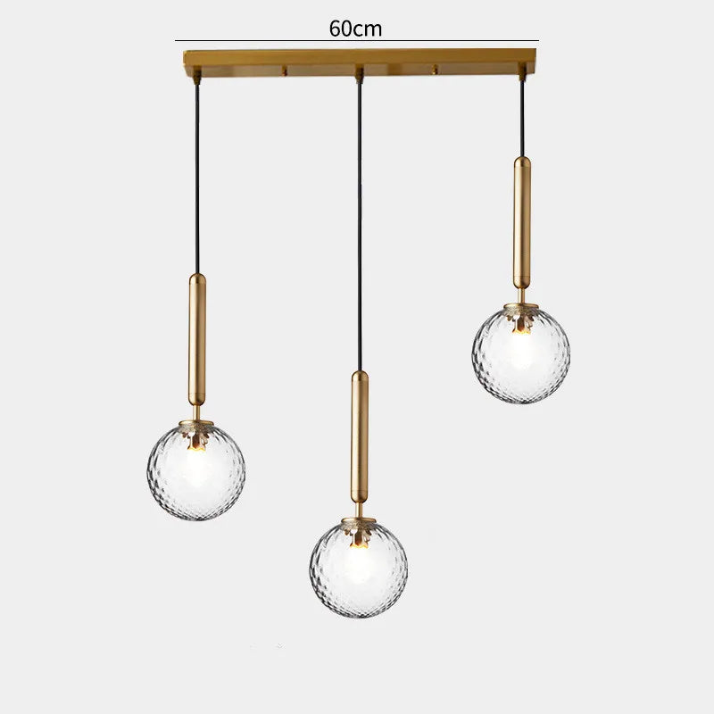 lustre moderne en verre pour décoration intérieure élégante