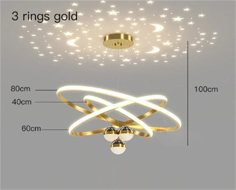 lustre led romantique projecteur de ciel étoilé avec télécommande