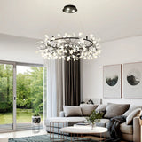 lustre LED créatif en acier inoxydable et acrylique pour décoration intérieure
