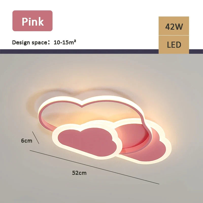 lampe nuage moderne pour chambre d'enfant romantique et chaleureuse