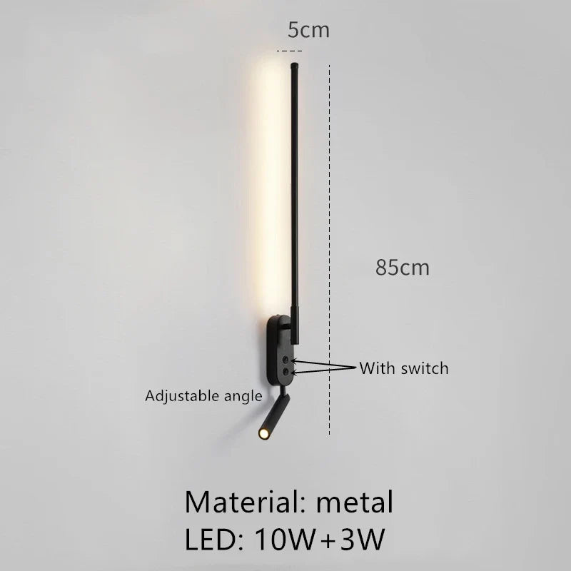 applique murale led minimaliste angle réglable 3000k