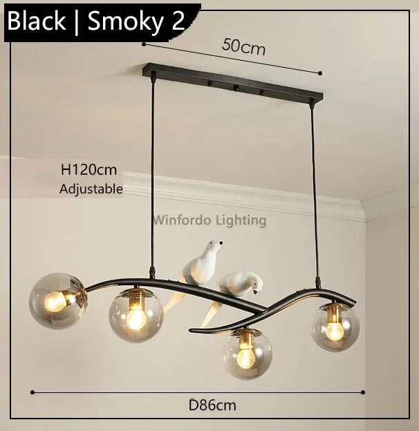 suspension design moderne forme oiseau scandinave décoratif winfordo