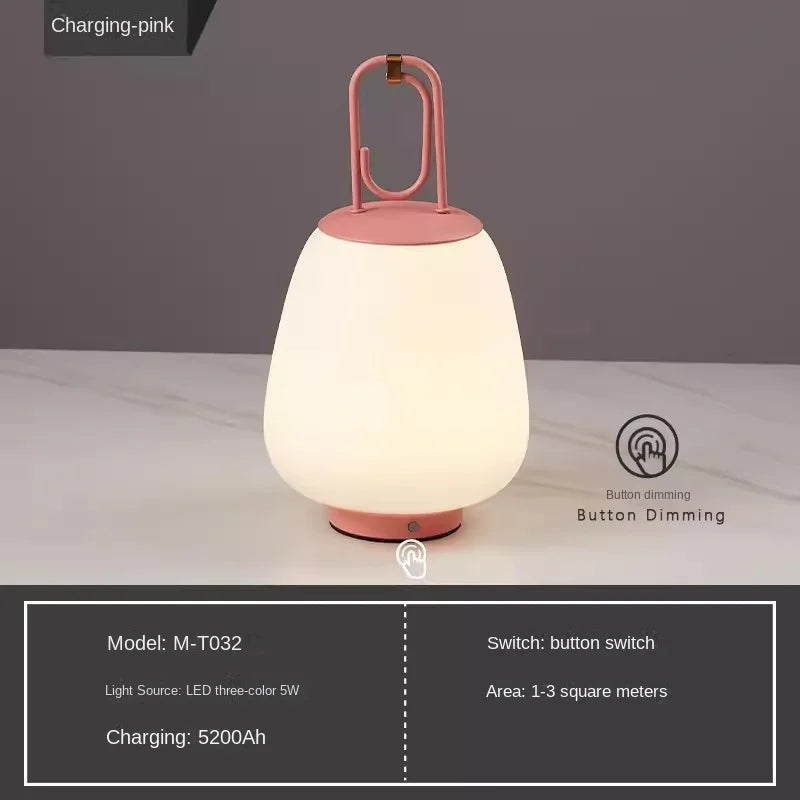 lampe de table rechargeable nordique design pour divers espaces