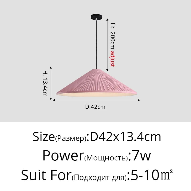 lustre led moderne en forme de chapeau pour éclairage intérieur