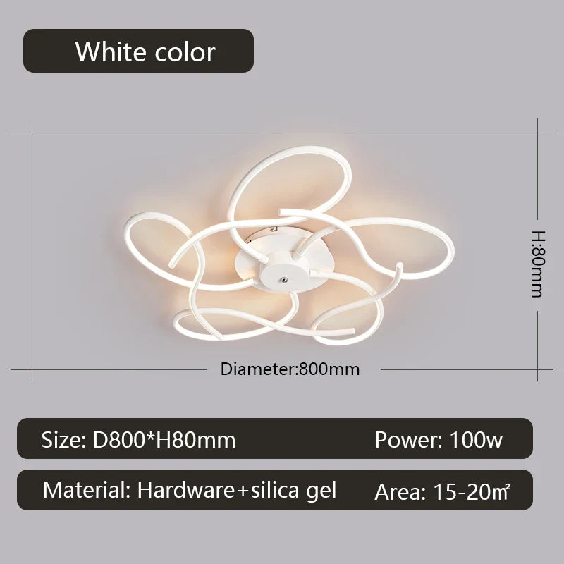 Gleam Modern LED Chandelier For Home Living Room Decoration, Bedroom Home Decoration, Ceiling Chandelier For Smart Home