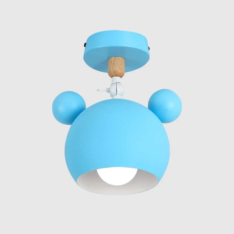 plafonnier panda dessin animé style nordique pour enfants intérieur