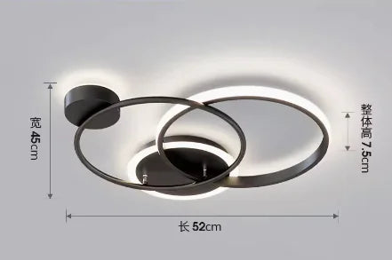 plafonnier led nordique design moderne pour éclairage décoratif