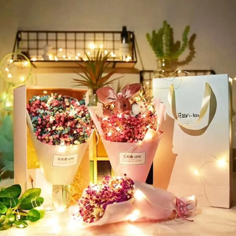 guirlande lumineuse led en fil de cuivre pour fêtes et décorations
