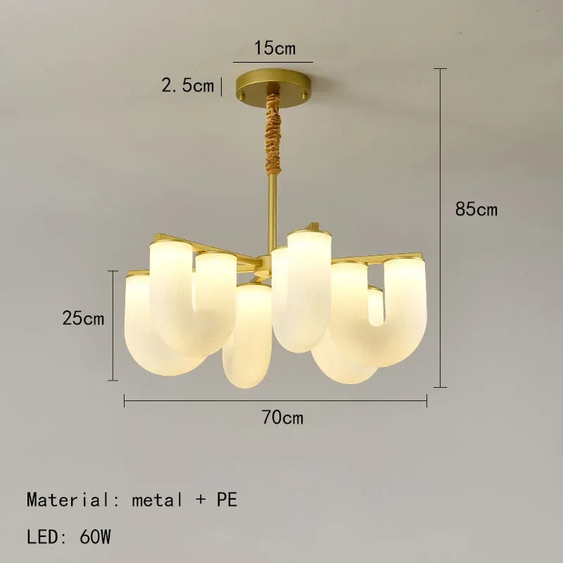 lustre design suspension lumineux en acrylique pour décoration moderne