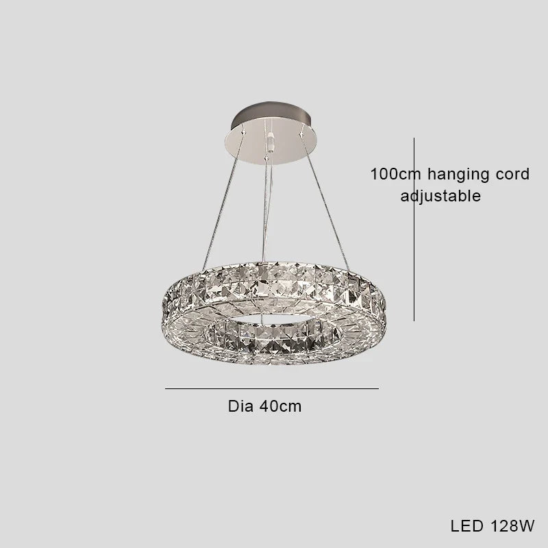 lustre suspendu en cristal design luxe nouvelle collection