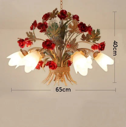 lustre en verre rétro américain pour décoration intérieure élégante