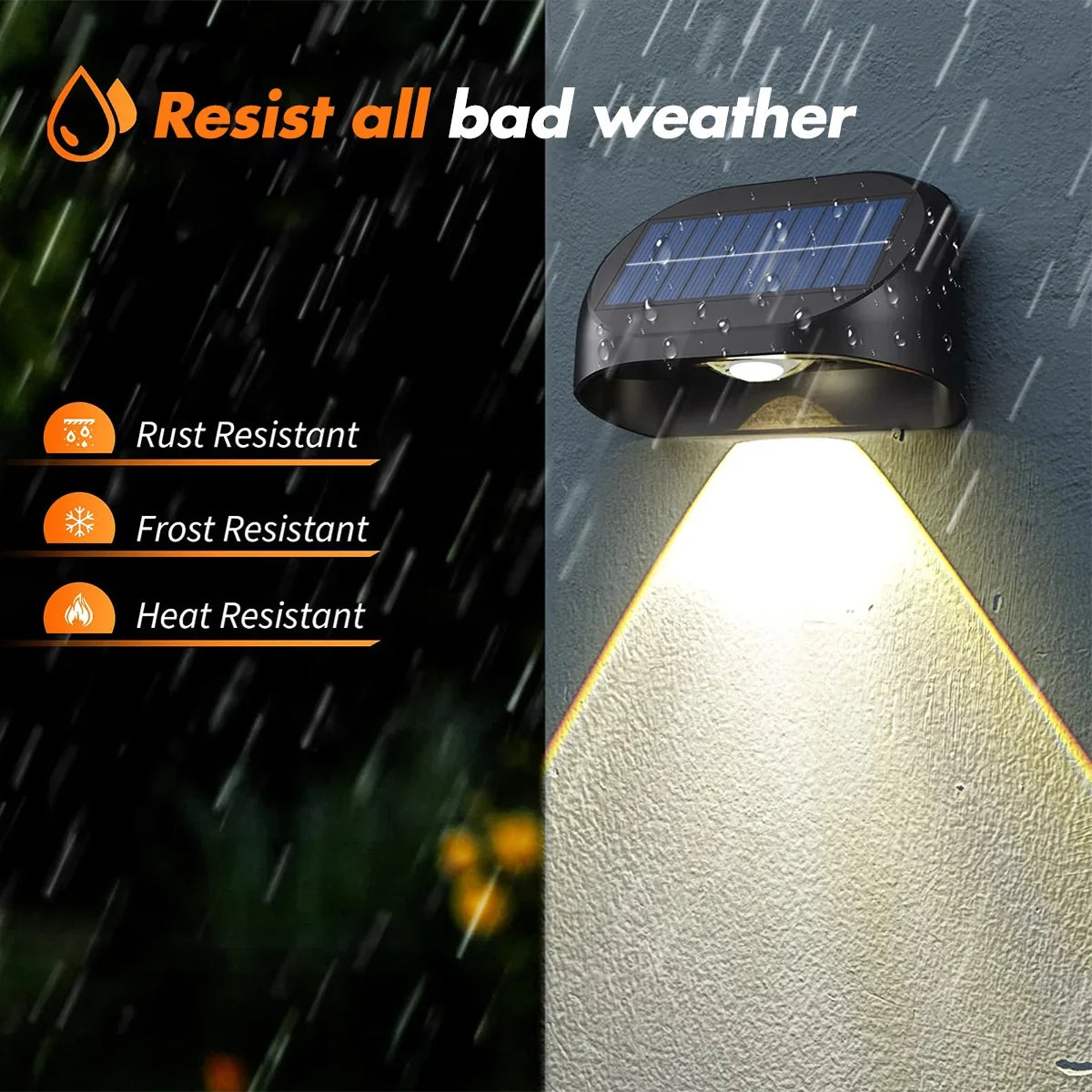 lampes solaires étanches pour éclairage extérieur crépuscule à aube