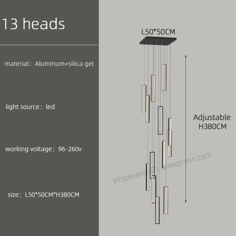 lustre suspendu moderne style loft pour intérieur élégant