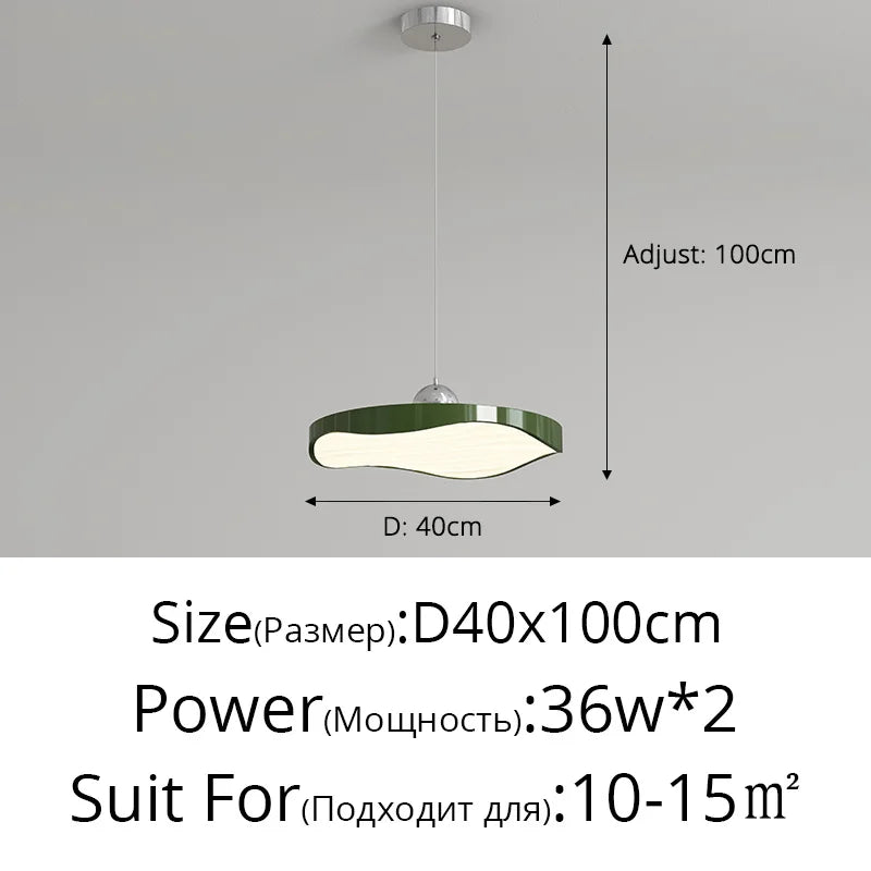 lustre rond moderne minimaliste protection des yeux