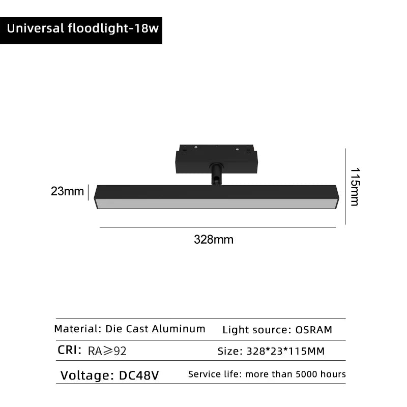 lampe led magnétique à intensité variable projecteur de plafond zigbee