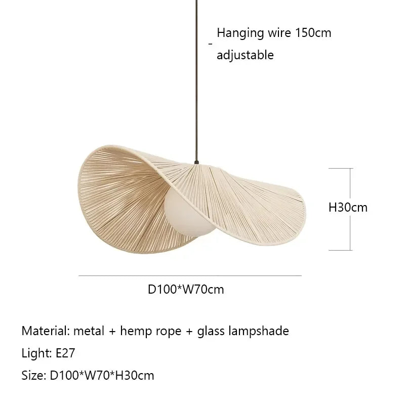 suspension en rotin pour décoration intérieure élégante