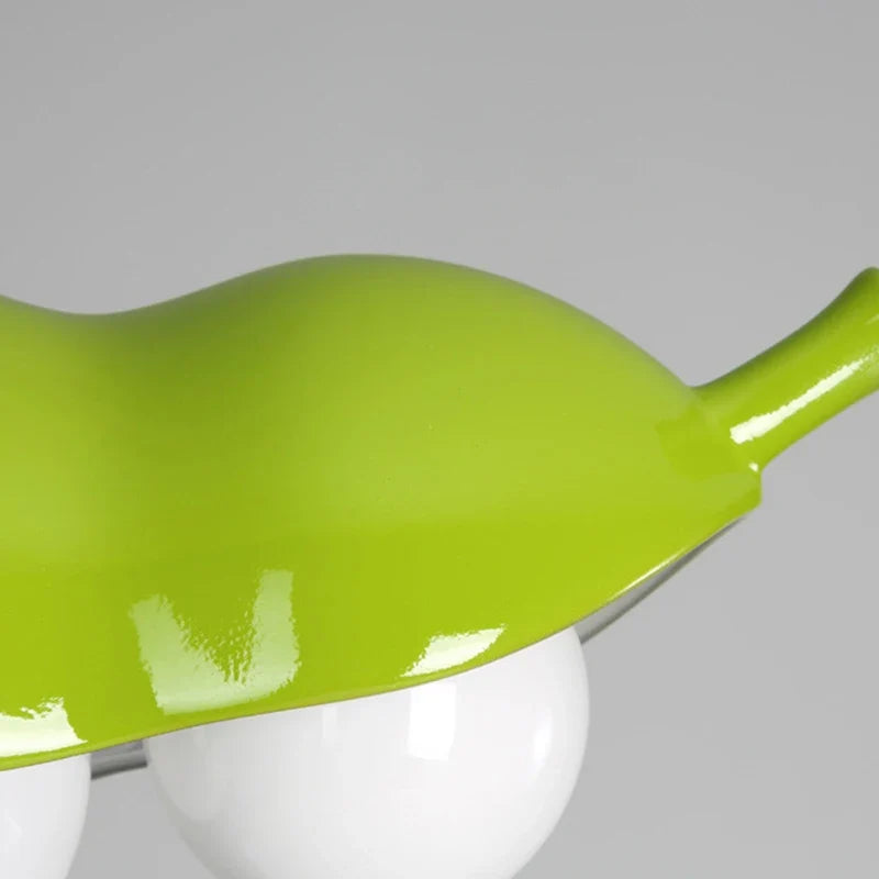 lustre en verre à pois créatifs avec éclairage en résine
