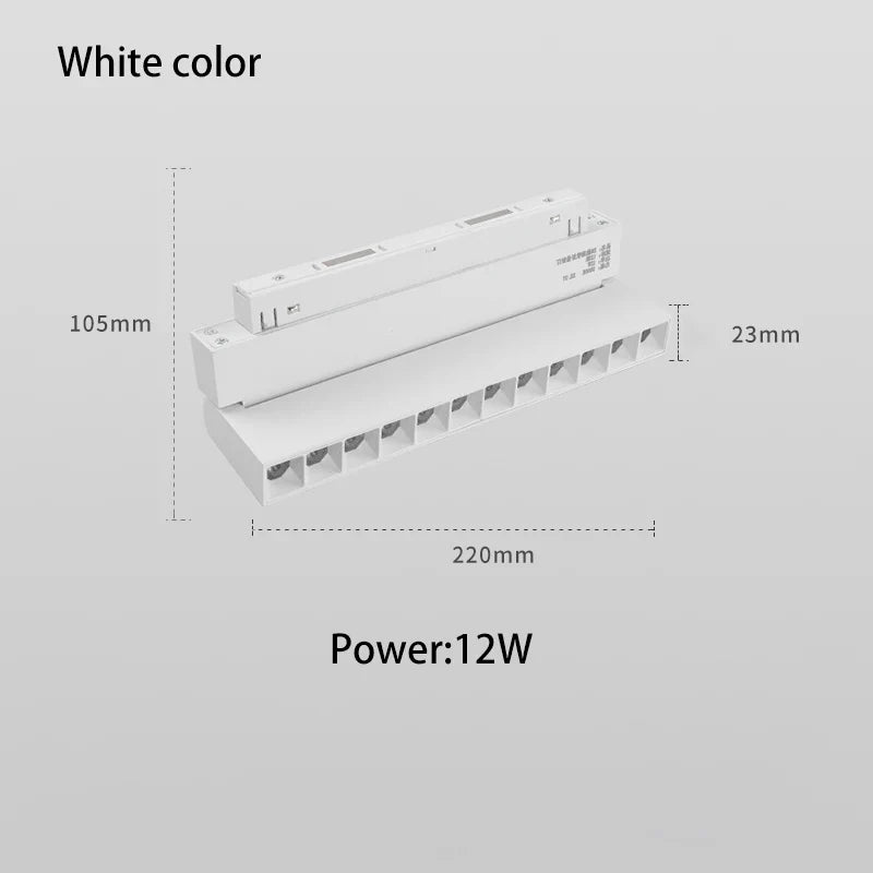 rails d'éclairage magnétiques led à intensité variable spot zigbee cob