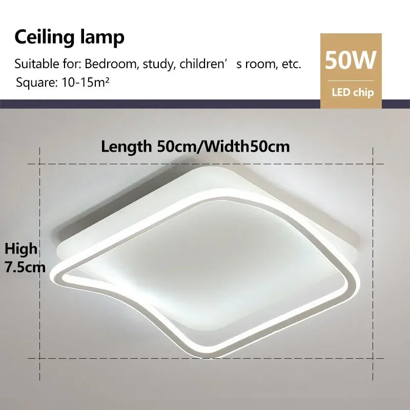 plafonnier led moderne pour décoration intérieure élégante et simple