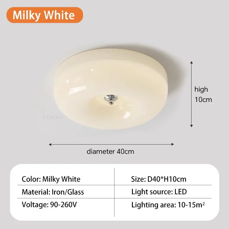 Plafonnier ancien verre led bauhaus maison