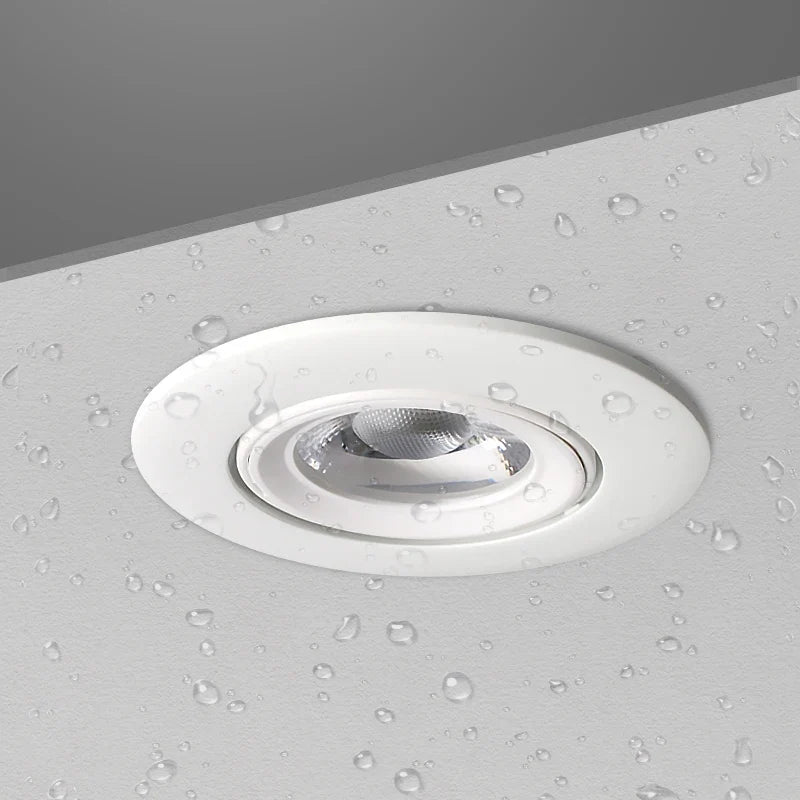 Spot lumineux LED encastrable rond pour salle de bain