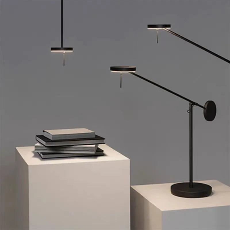 applique murale led minimaliste à bras pivotant décorative pour intérieur