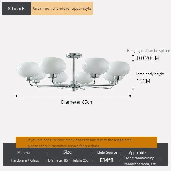 lustre moderne bauhaus en verre pour salon nordique