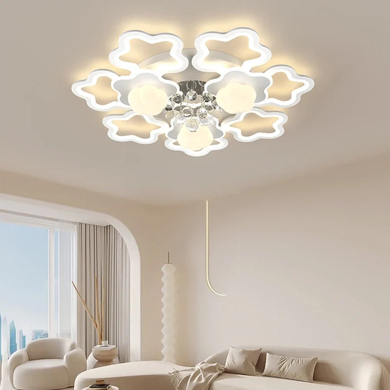 plafonnier moderne style citrouille luxe cristal 2024 pour toute la maison