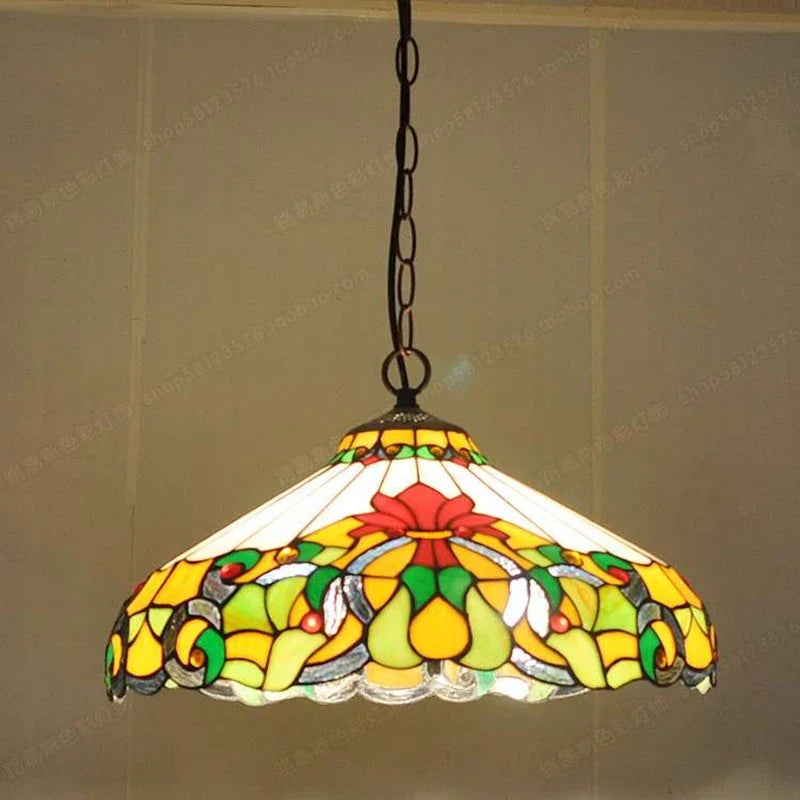 lampe à poser tiffany style européen éclairage nostalgique hôtel