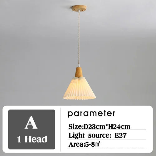 lustre suspendu moderne en bois pour décoration