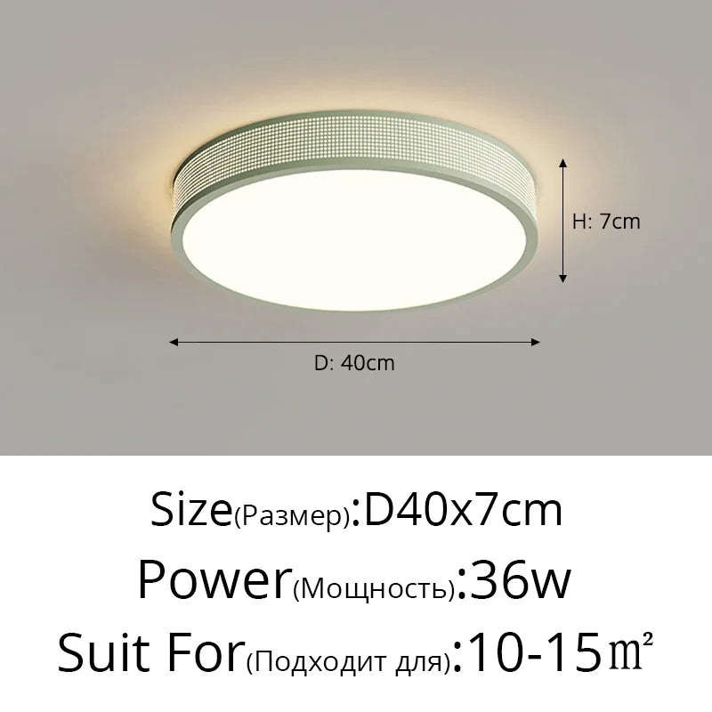 qiyimei plafonnier led style cercle carré décoratif