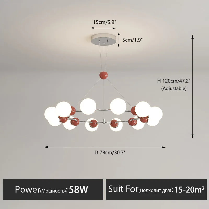 suspension moderne led pour décoration intérieure élégante