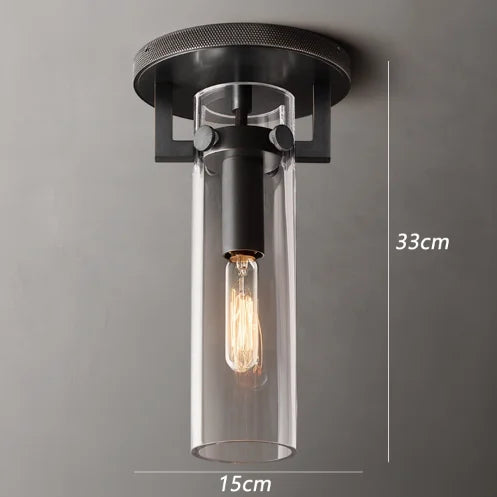 suspension industrielle en verre pour décoration intérieure