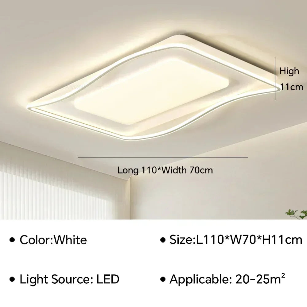 plafonnier moderne à leds pour éclairage intérieur décoratif