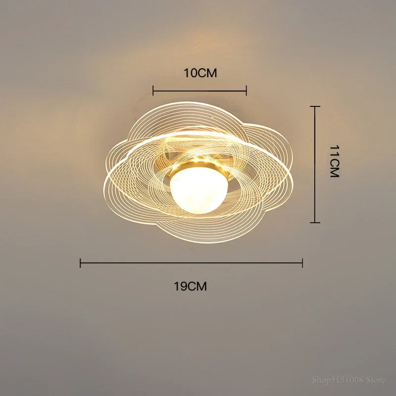 plafonnier led moderne nordique pour intérieur et balcon