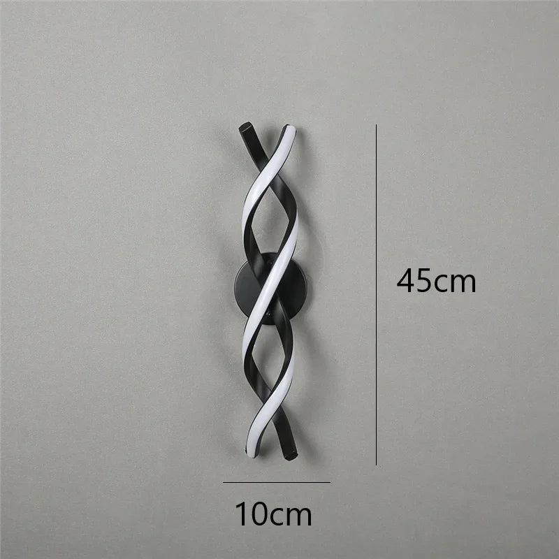 applique murale minimaliste moderne en acrylique led