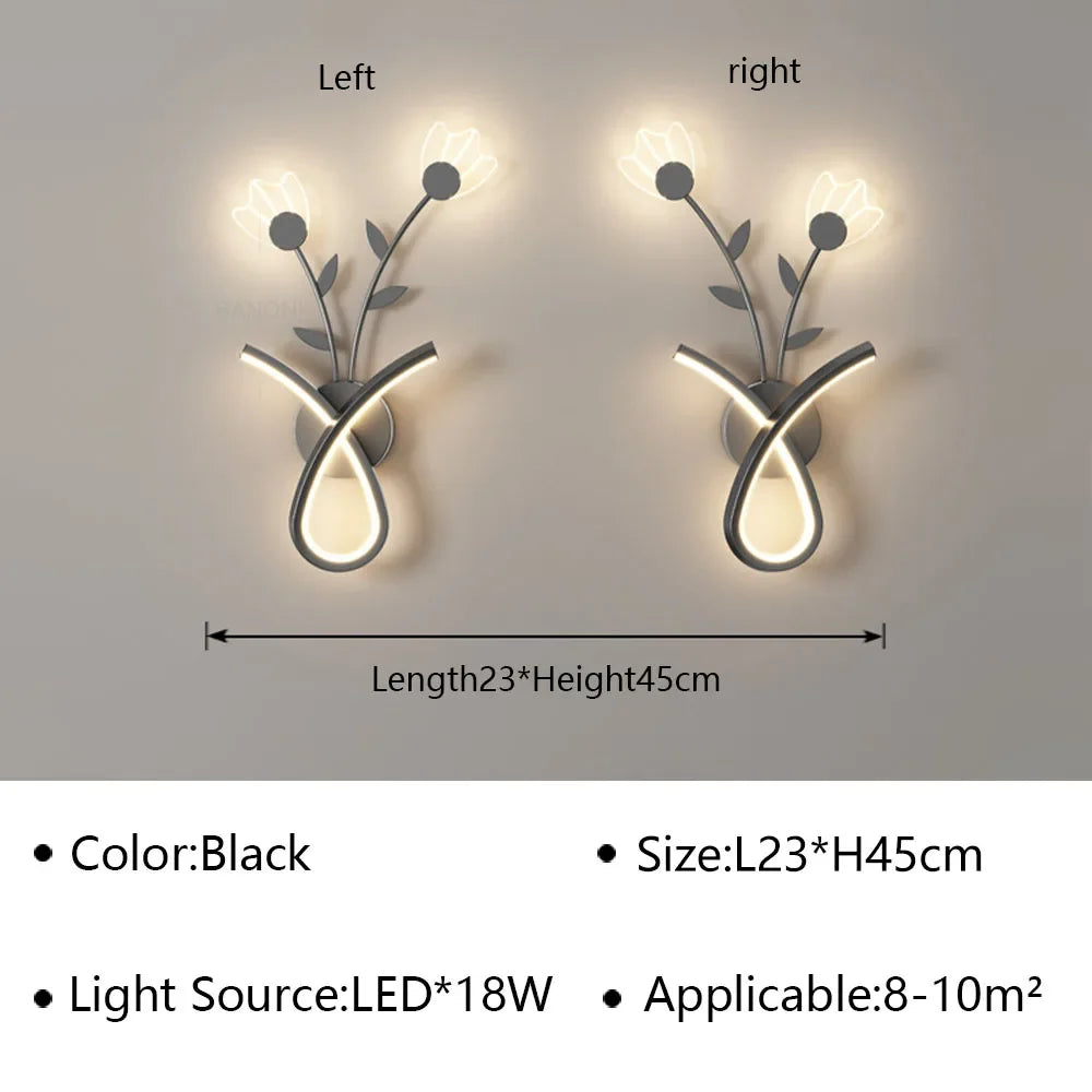 applique murale led moderne pour décoration intérieure élégante