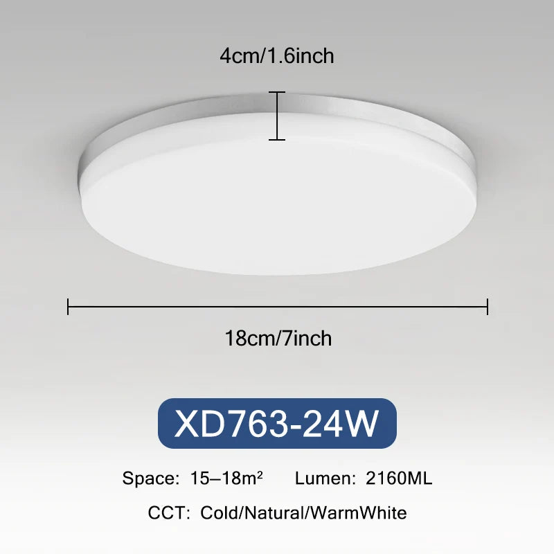 plafonnier rond ultra-mince led moderne pour éclairage intérieur