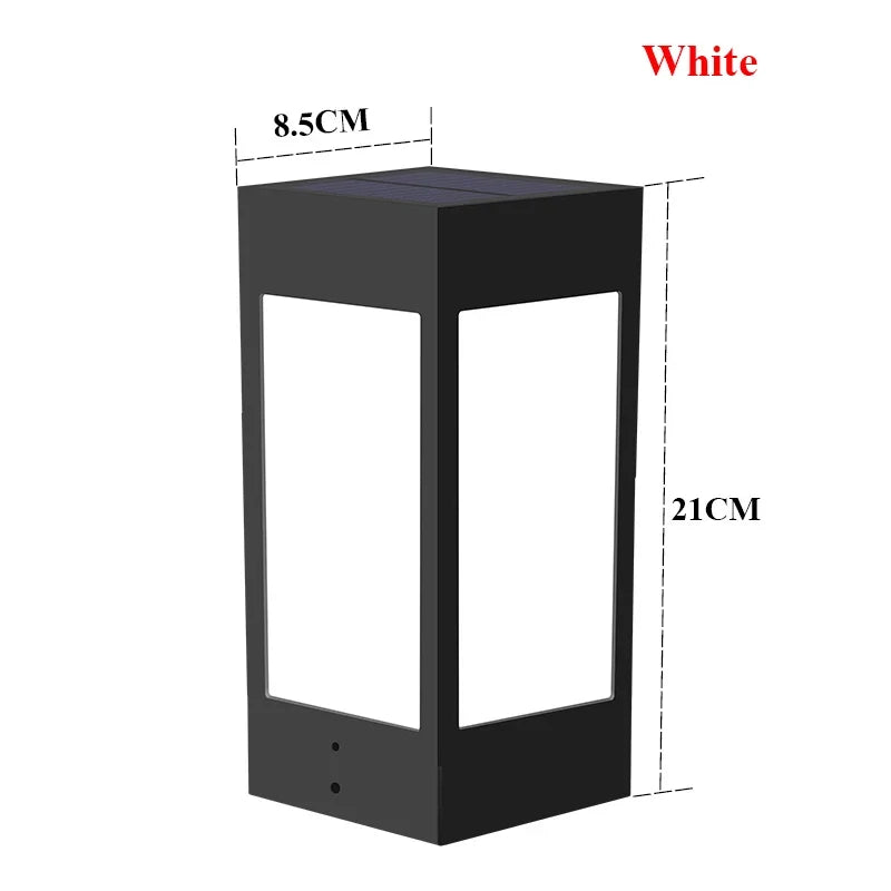 lanterne solaire colonne décorative pour jardin et extérieur