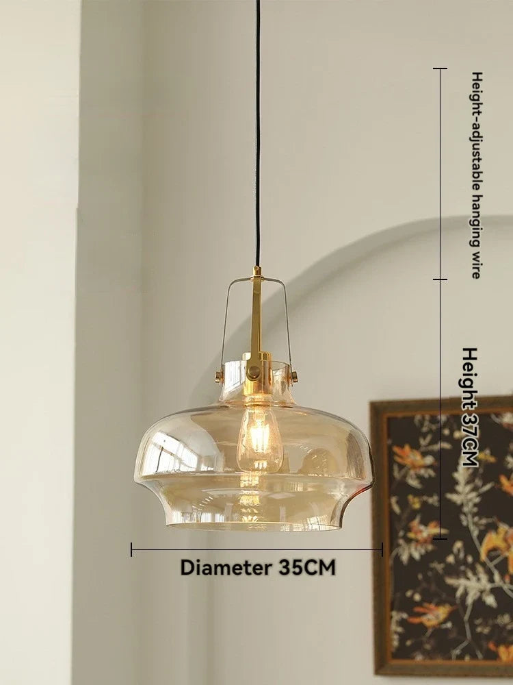 suspension en verre nordique leds décoration moderne