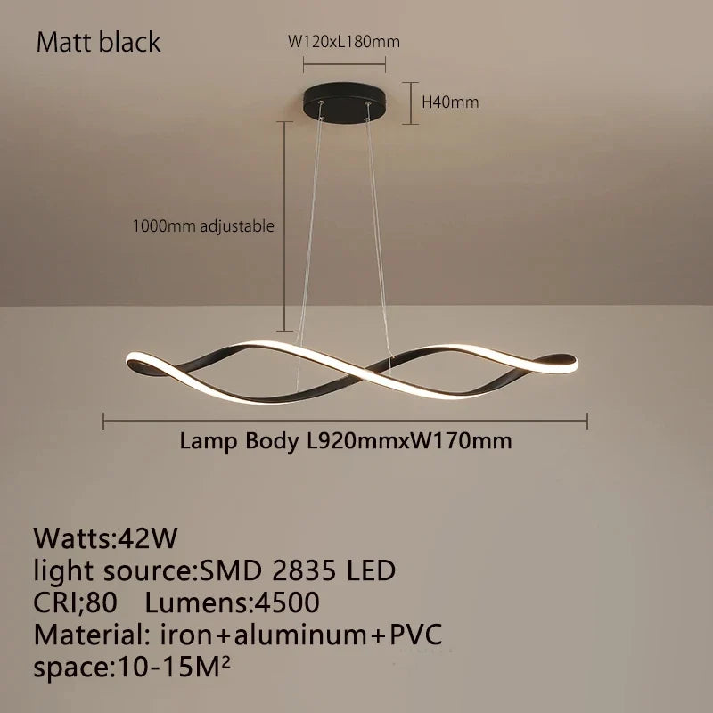 lustre moderne en verre pour éclairage intérieur