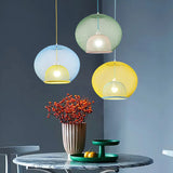 Metal Grid Pendant Lamp Nordic Designer Ceiling Chandelier Suspension Hanging Light Fixture with E27 Changeable Bulb